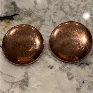 RARE Vintage Matisse Renior Copper Earrings Clips